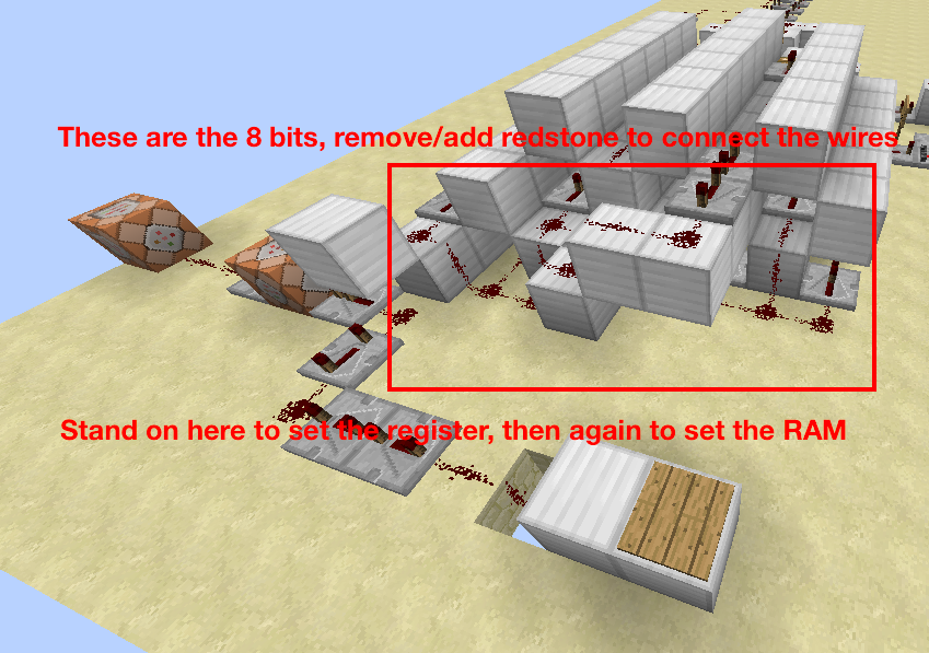 Locked Repeaters Concept for Redstone Computers Minecraft Map