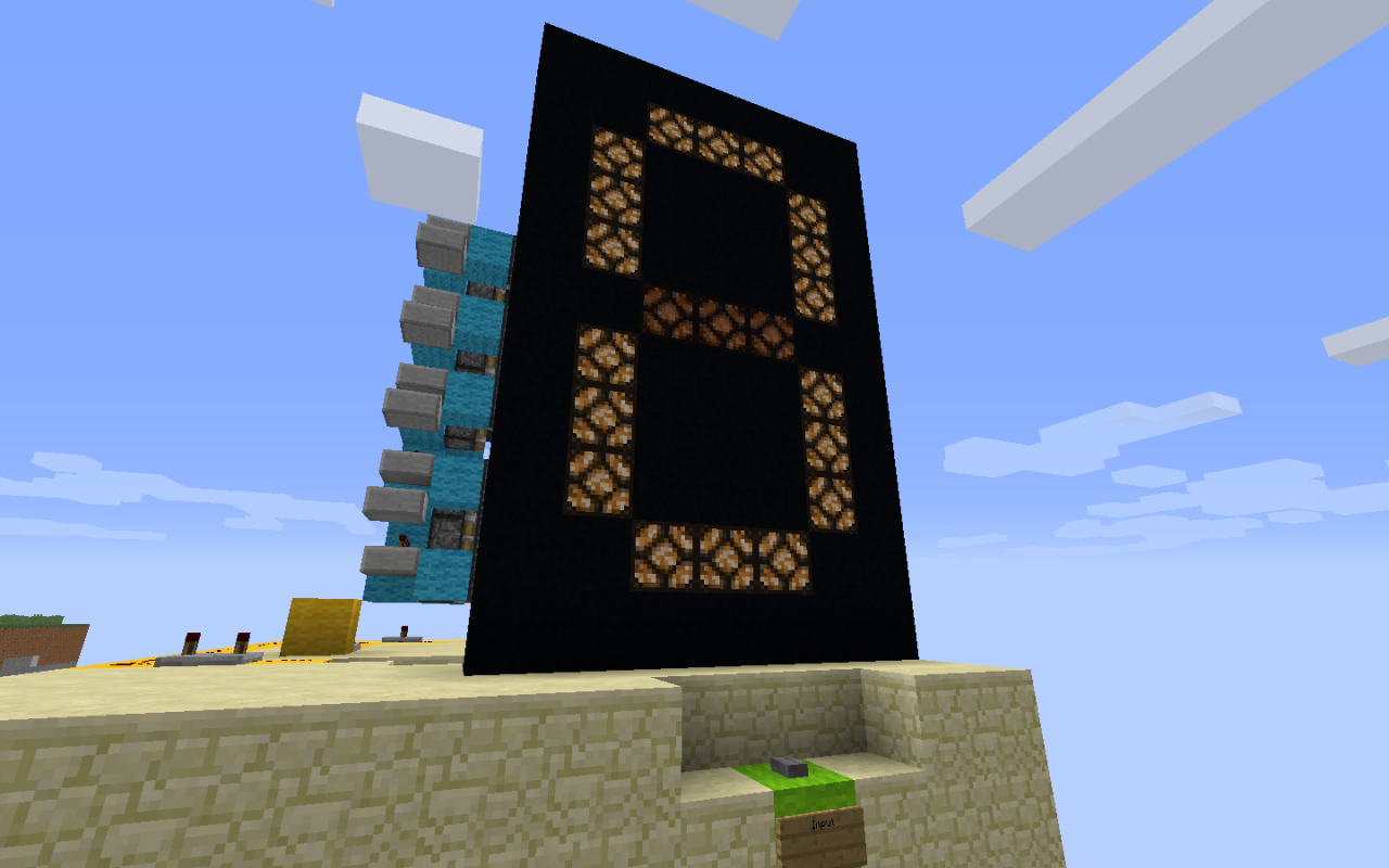 My First 7 Segment Display (Compact) Minecraft Map