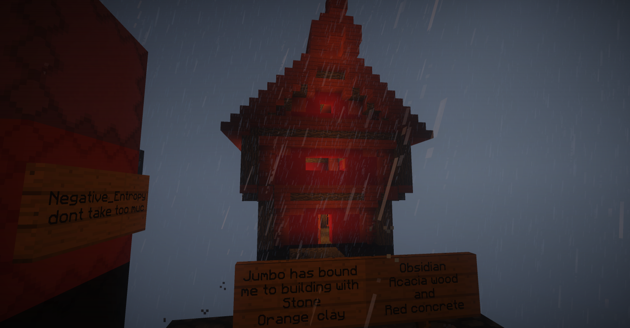 Acacia house with mirror floor Minecraft Map