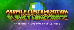 How to customize your Planet Minecraft profile page Minecraft Blog