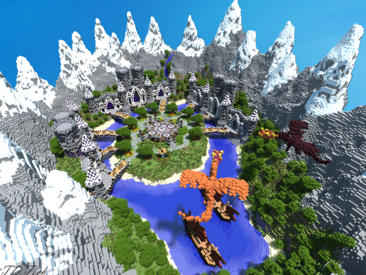 White Valley [Server HUB] by TD_Tech Minecraft Map