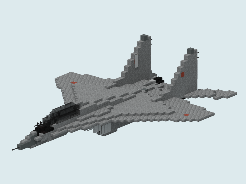 Minecraft Fighter Jet