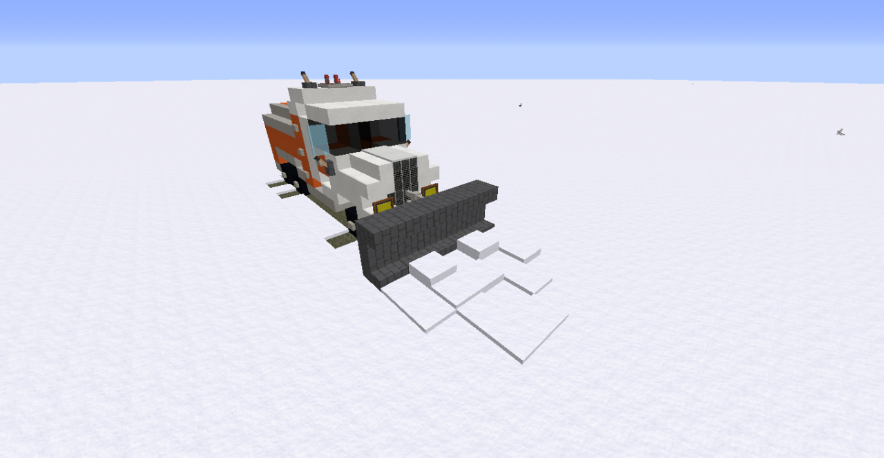 Snow plow WWNR vehicles Minecraft Map