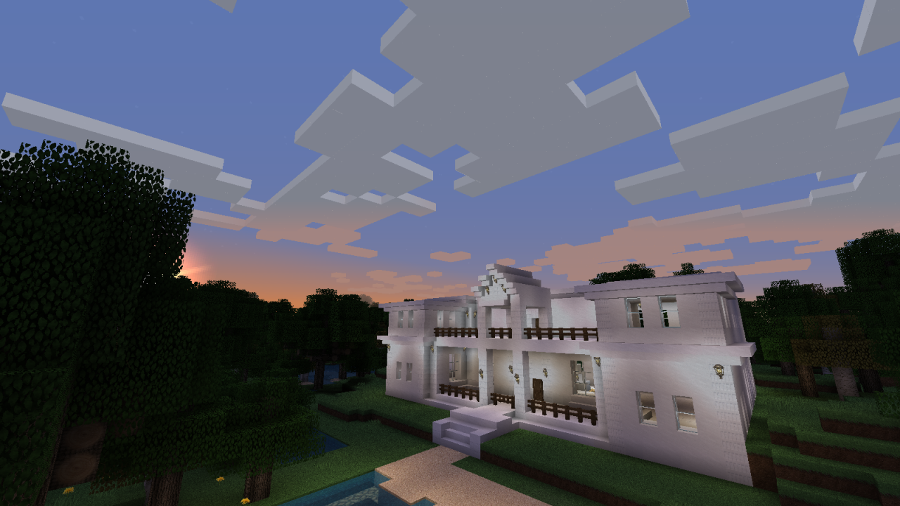 Marble Mansion!!! Decorate yourself! Minecraft Project