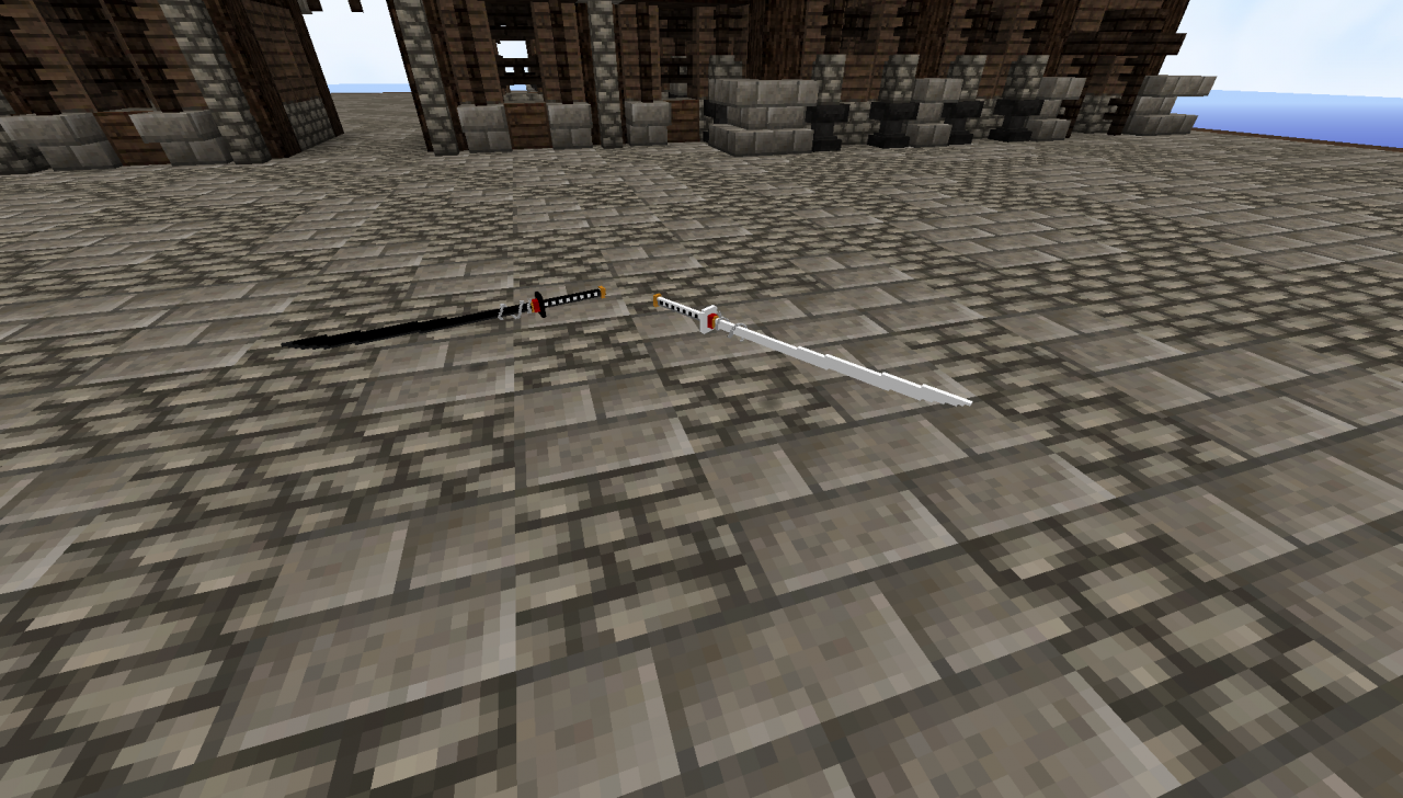 3D Custom Model Katana Collection Minecraft Map