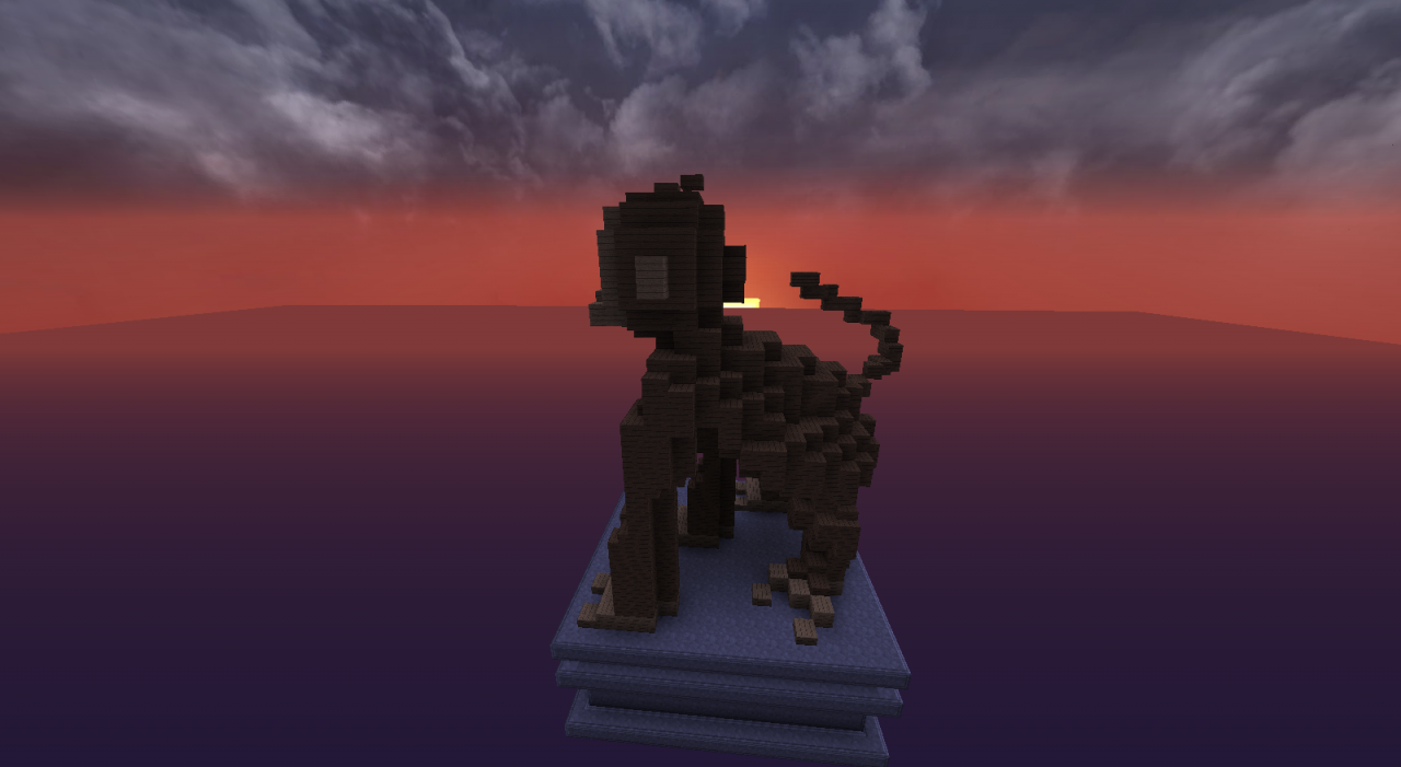 Wooden Monkey Statue Minecraft Map