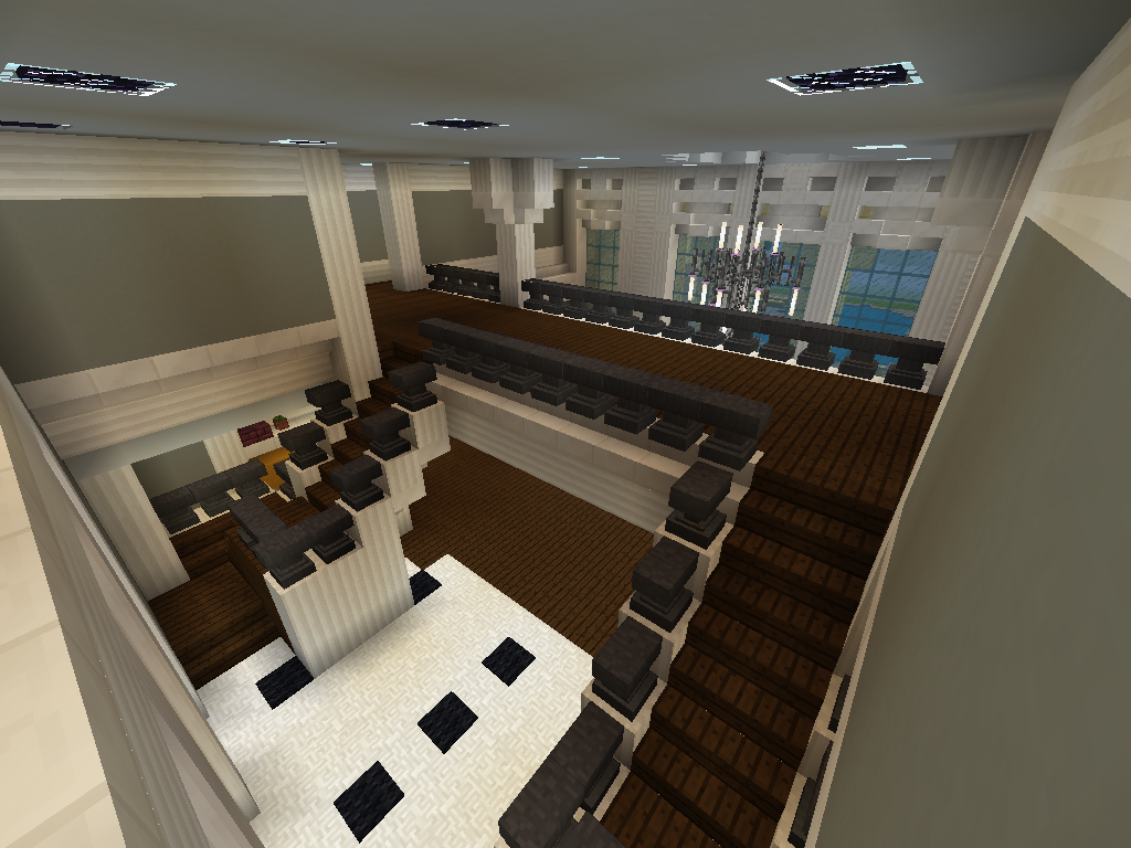 Mediterranean Mansion Pt. 2 Indoor 1st floor Minecraft Map