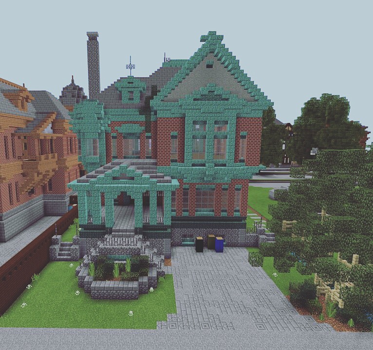 Victorian House The Flowation Copper House Minecraft Map