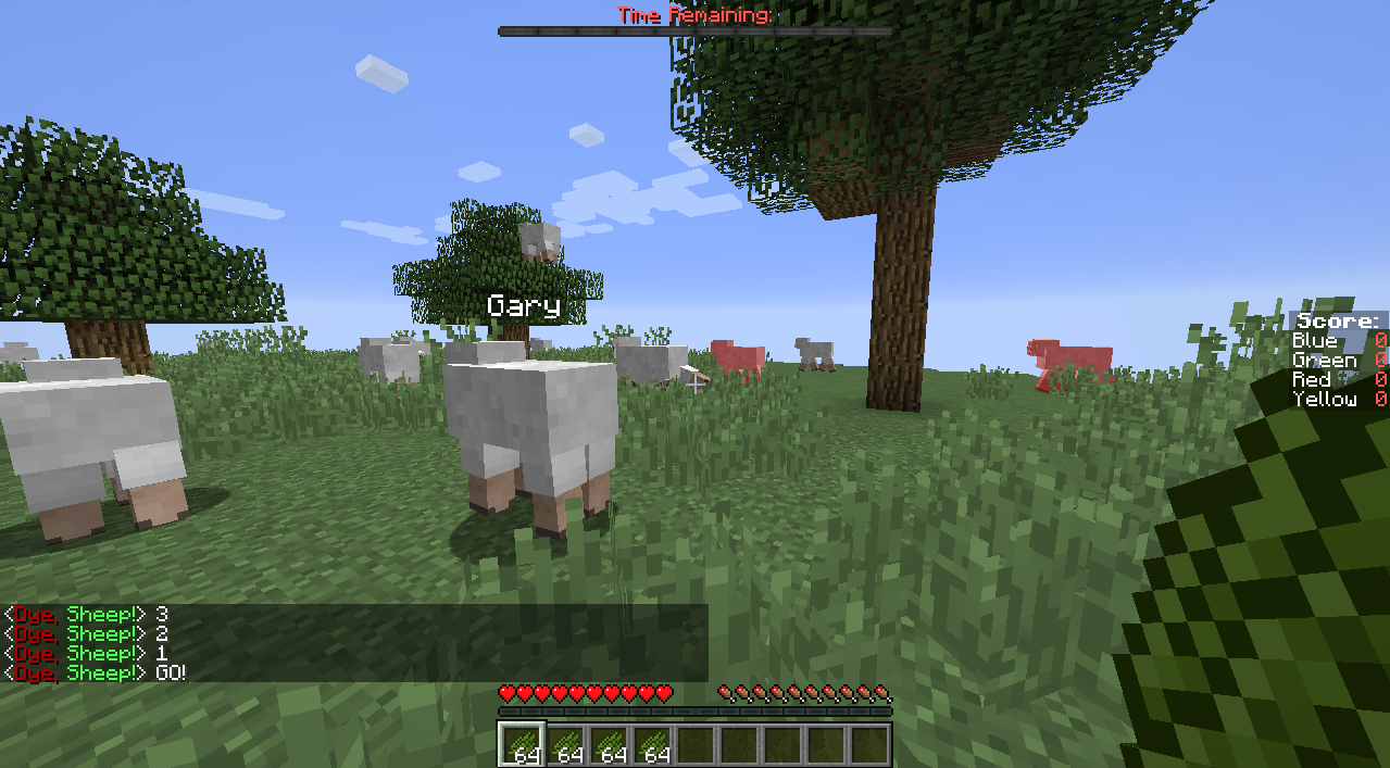 Dye, Sheep! LAN Minecraft Minigame! Minecraft Map