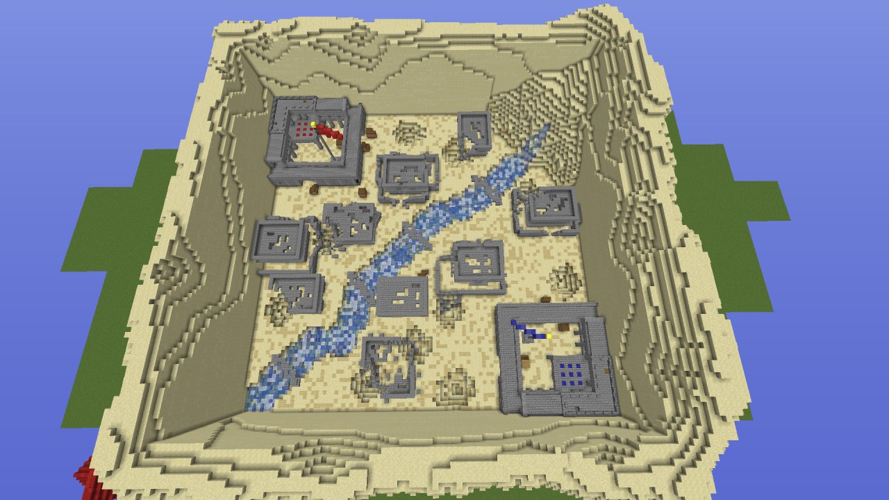 Desert Show Down Paintball map Minecraft Map