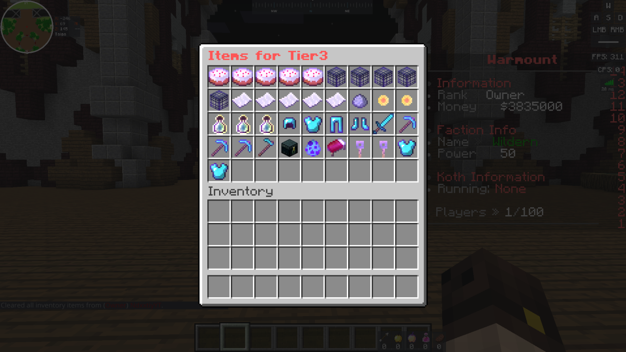 Warmount FACTIONS! 24/7 GEN BUCKETS CUSTOM PLUGINS! Minecraft Server