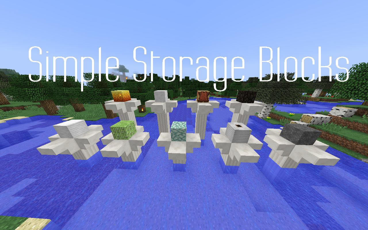 Simple Storage Blocks Minecraft Mod