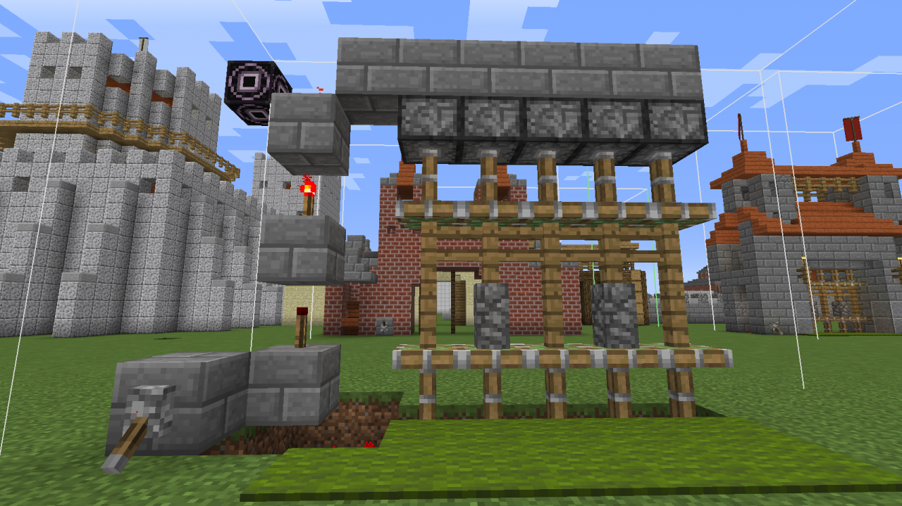 Redstone vertical gate Minecraft Map