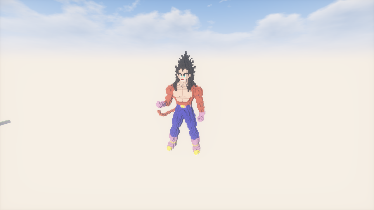 Vegeta SSJ4 Minecraft Map