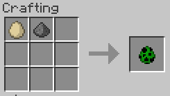 Crafting a creeper egg