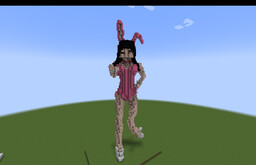 Playboy Bunny Girl Statue Minecraft Map & Project