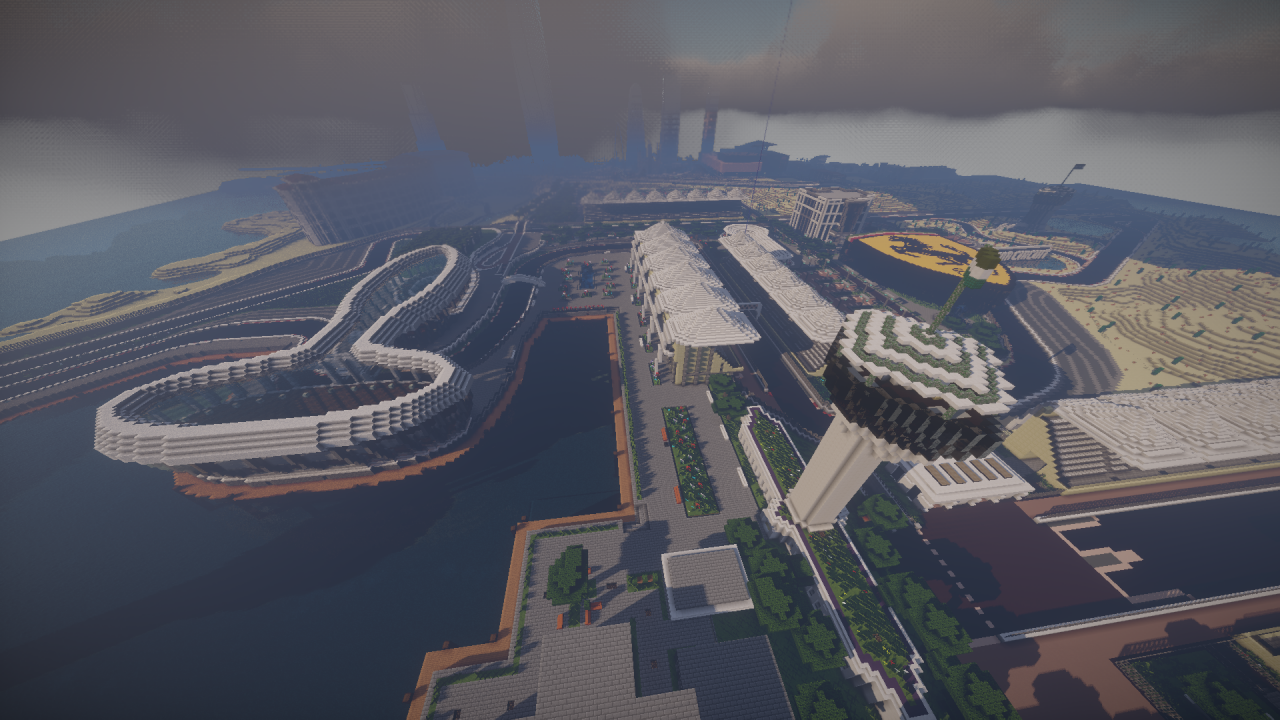Yas Marina Circuit Minecraft Map