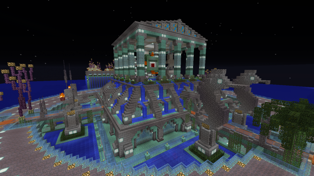 Atlantis Temple of the Guardian & Guardian Farm Minecraft Map