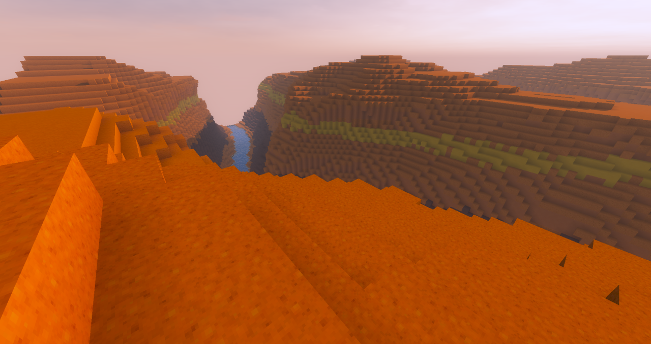 Mesa Biome Canyon Minecraft Map