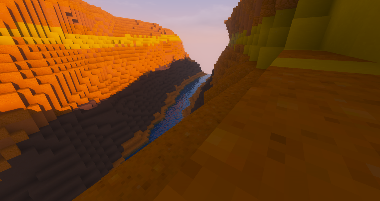 Mesa Biome Canyon Minecraft Map