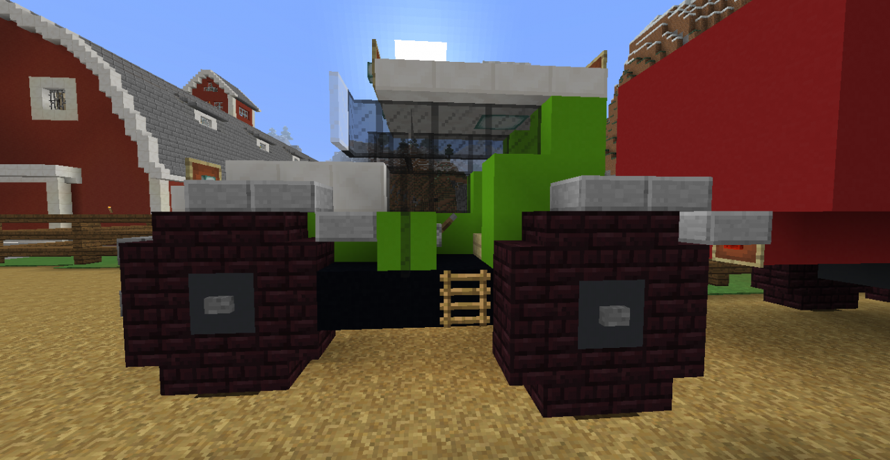 Tractor with trailer Minecraft Map