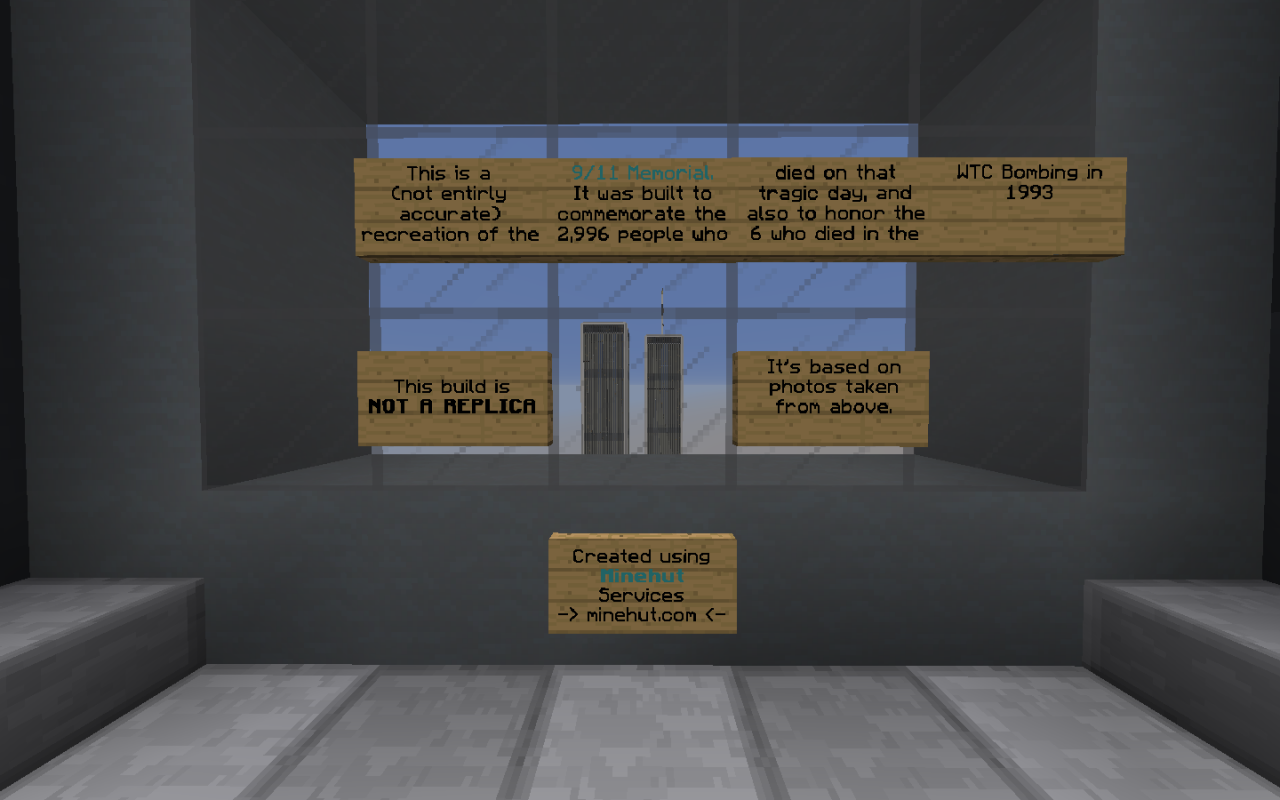 9/11 Memorial - Manhattan, NY Minecraft Map