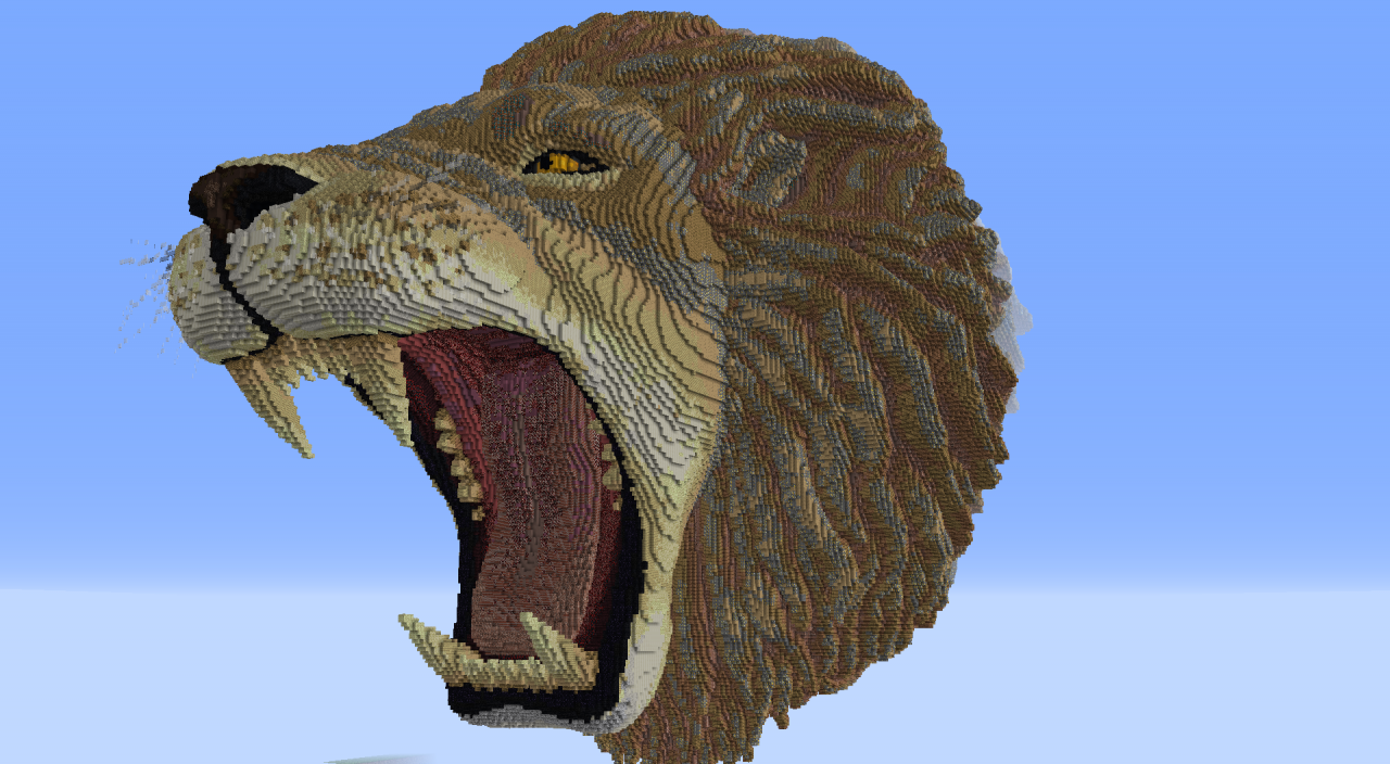 Lion head thing I made Minecraft Map