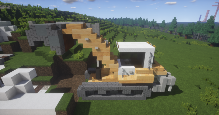 LIEBHERR LR636 Track-Loader V1 (bucket dumping) Minecraft Map