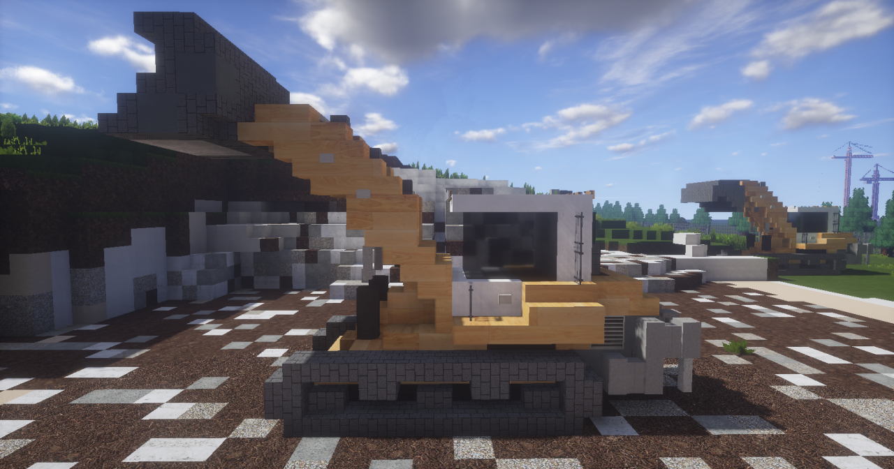 LIEBHERR LR636 Track-Loader V1 (Bucket up) Minecraft Map