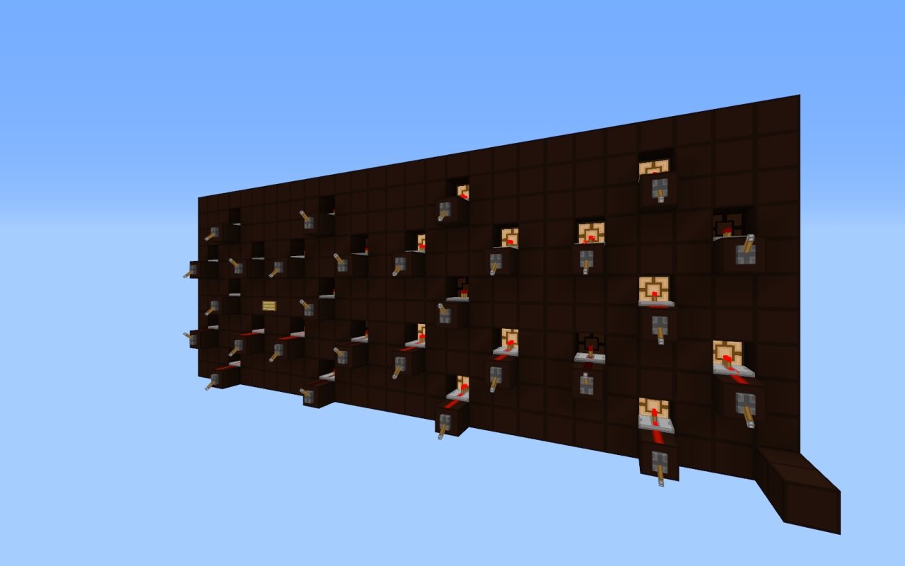 4x7 Segment Display Minecraft Map