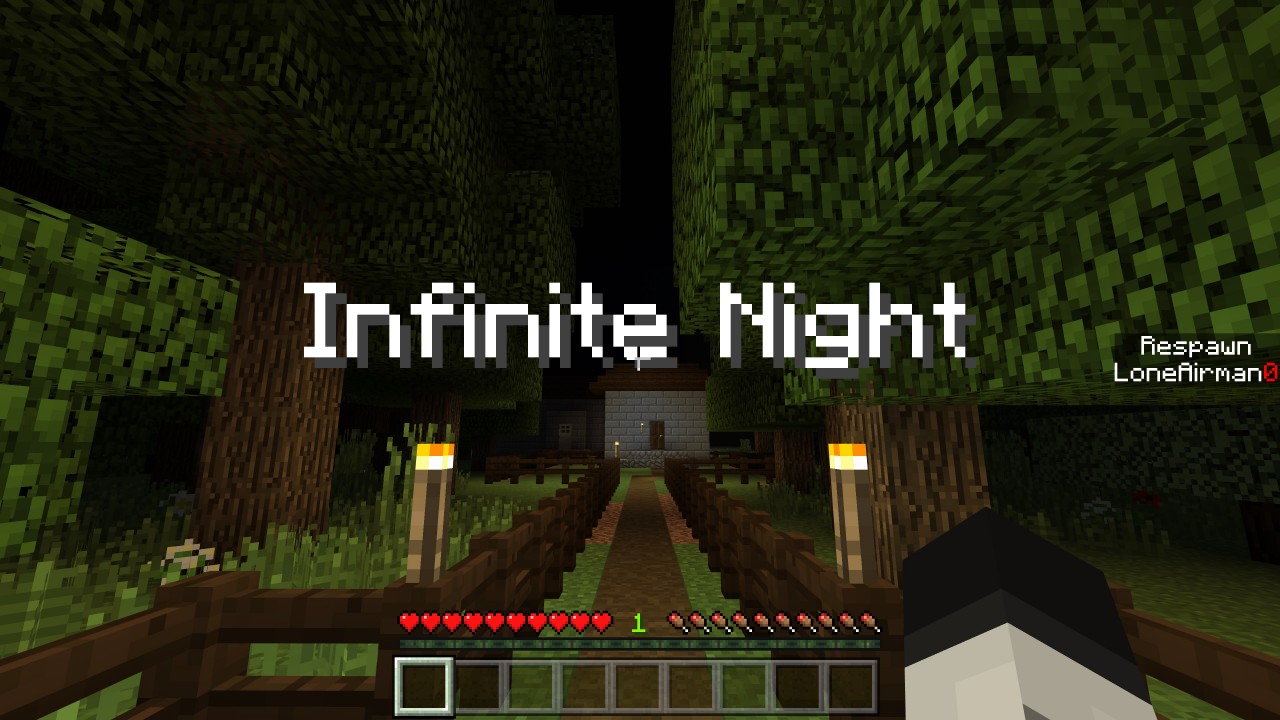 Infinite Night Minecraft Map