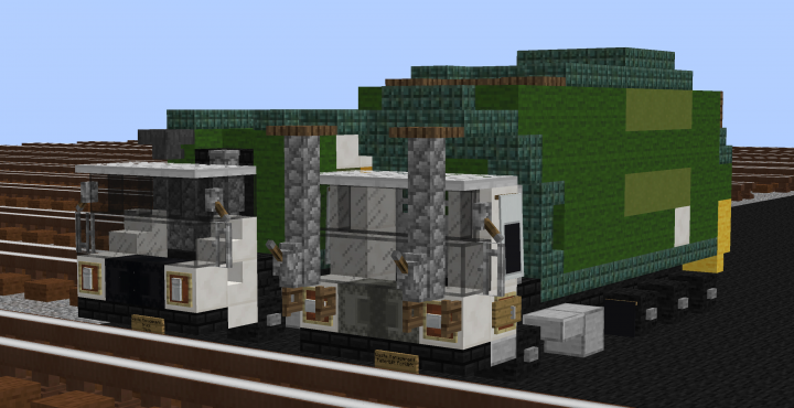 Waste Management Mack LR and Peterbillt 520 Garbage Trucks Minecraft Map