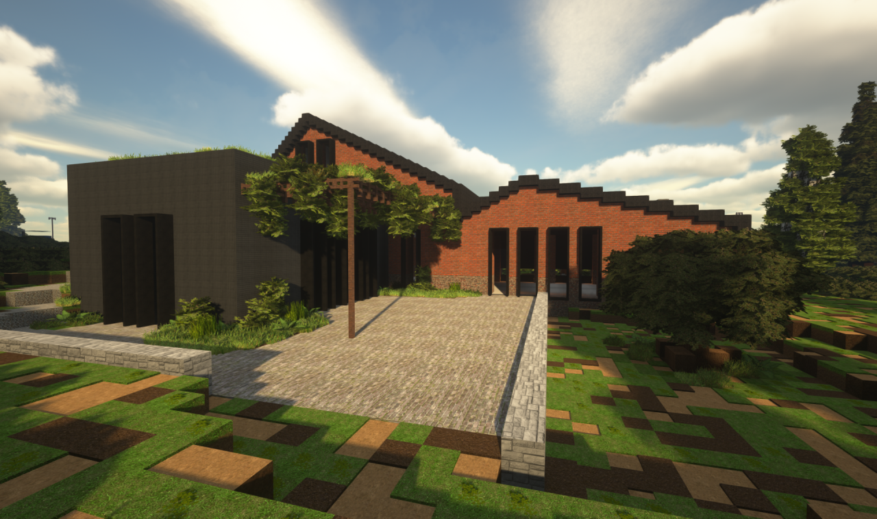 Contemporary Brick House TheVisual_Play Minecraft Map