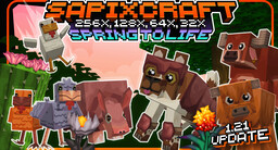 🔶 SAPIXCRAFT — 512x ›16x | 1.21.8 | Bedrock/MCPE and Java Edition Minecraft Texture Pack