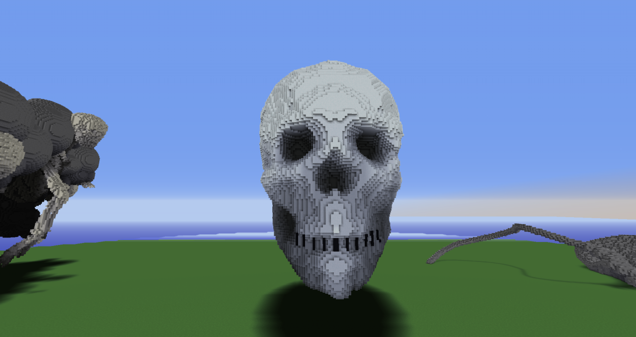 Minecraft Skull Build