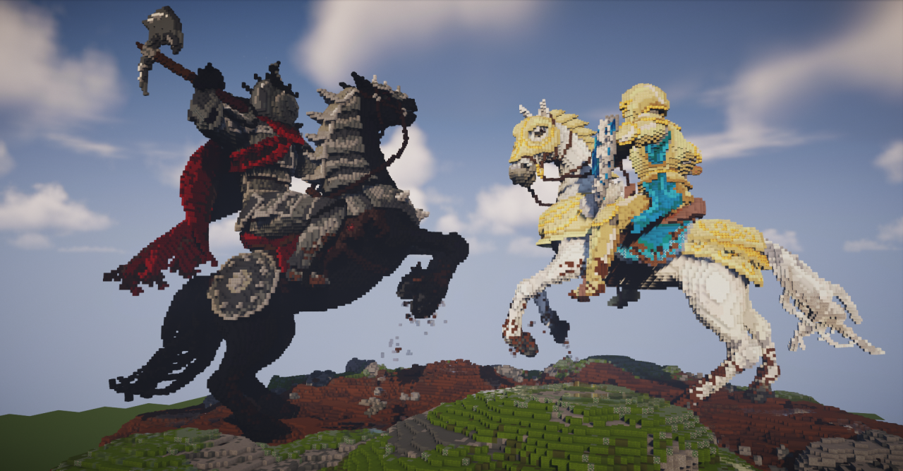 Dueling knights minecraft map