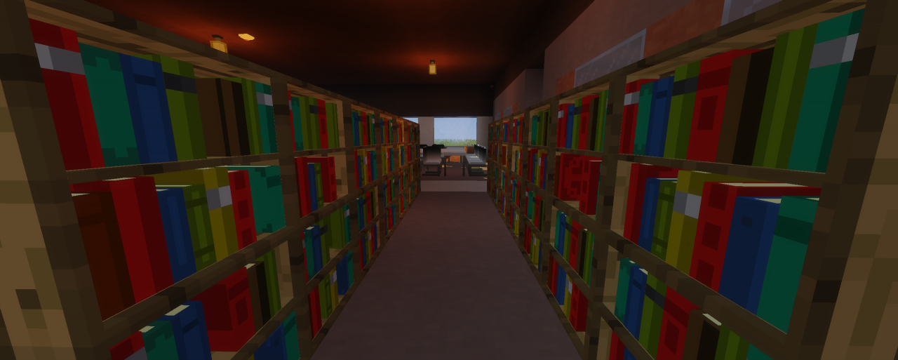 Minecraft MINEcity Library With Mods! Minecraft Map