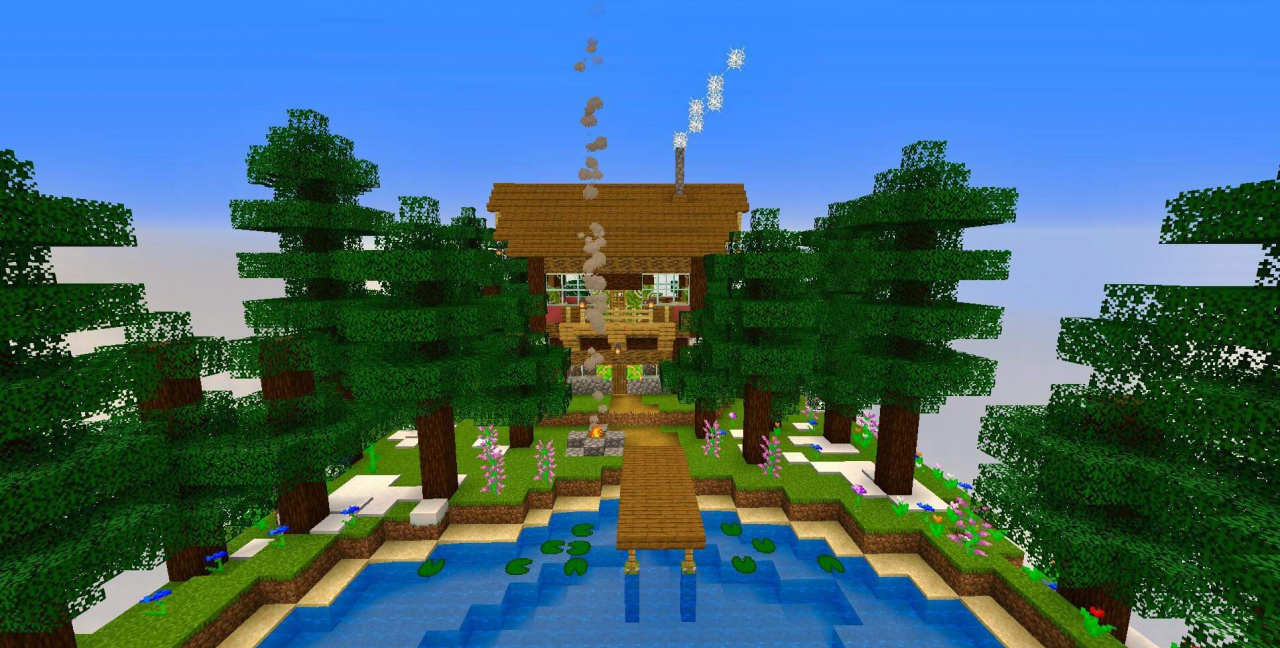 Spring Forest Cabin Minecraft Map