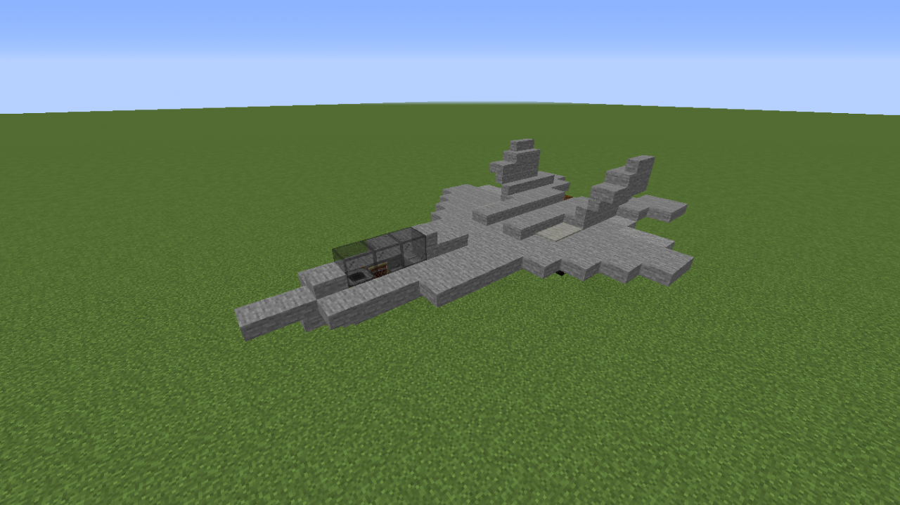 F22 Raptor Fighter Jet 11 Scale Minecraft Map