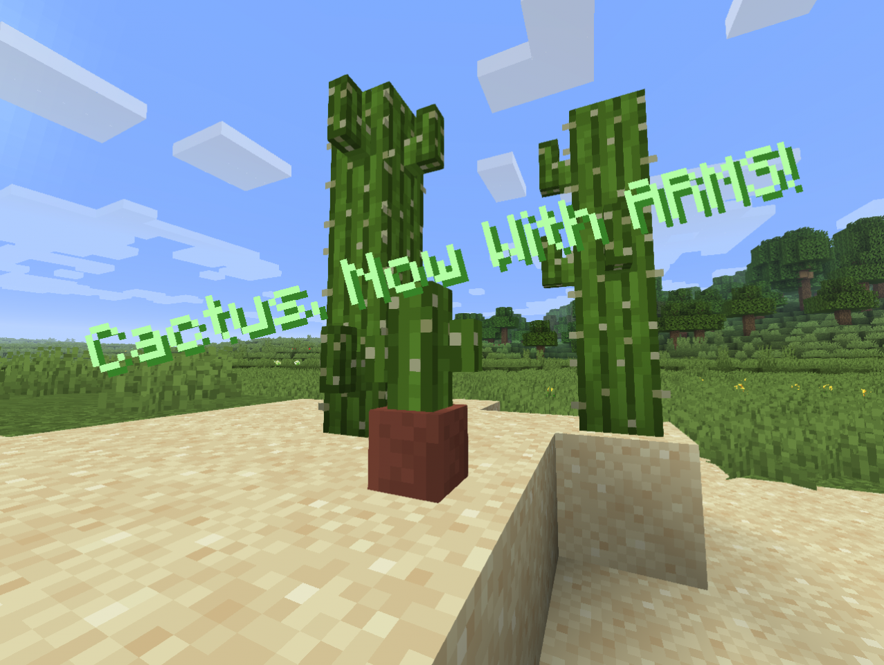 Cactus. Now with ARMS! And Bumbo Cactoni!!! Minecraft Texture Pack