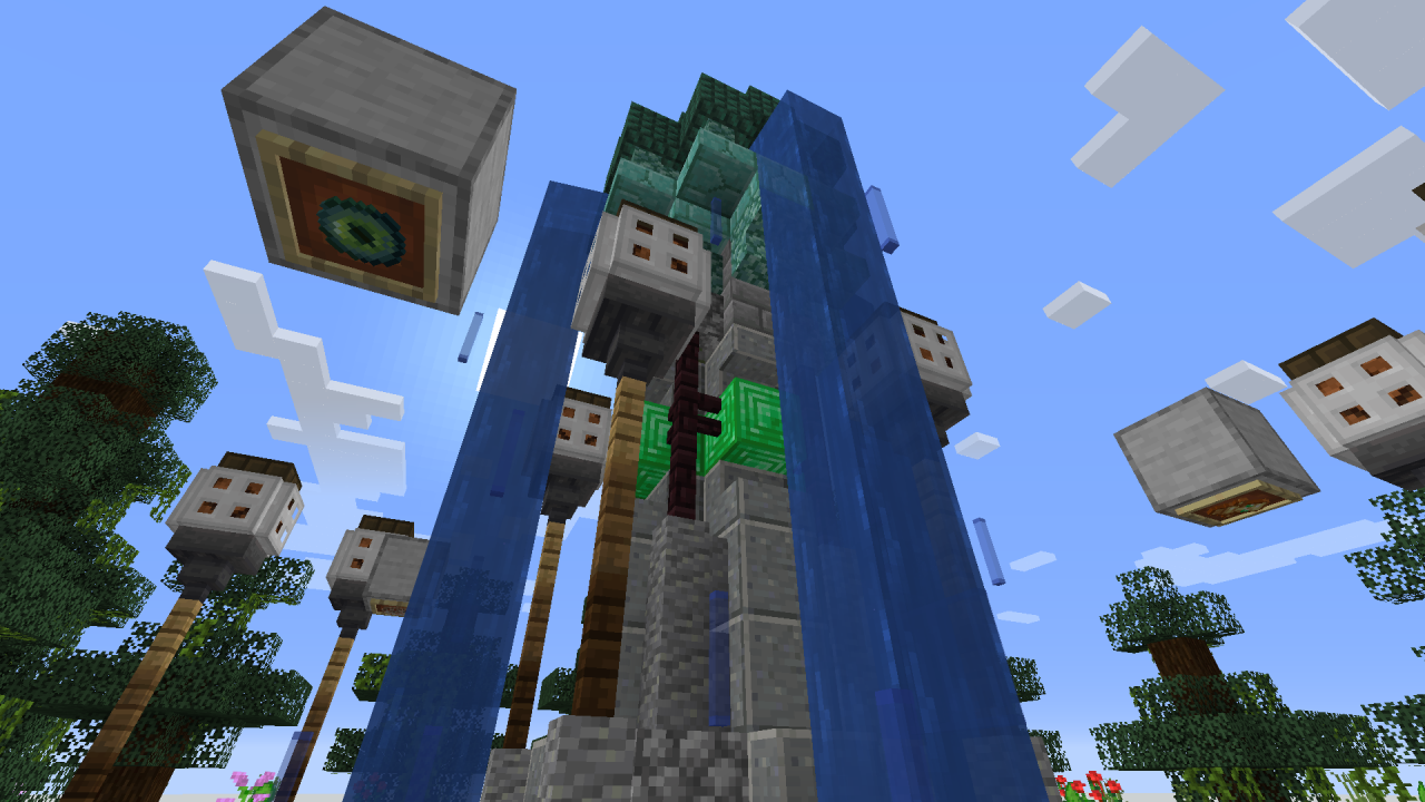 Colourful Water Garden! Minecraft Map