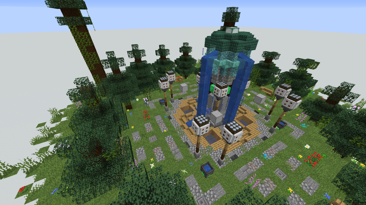 Colourful Water Garden! Minecraft Map