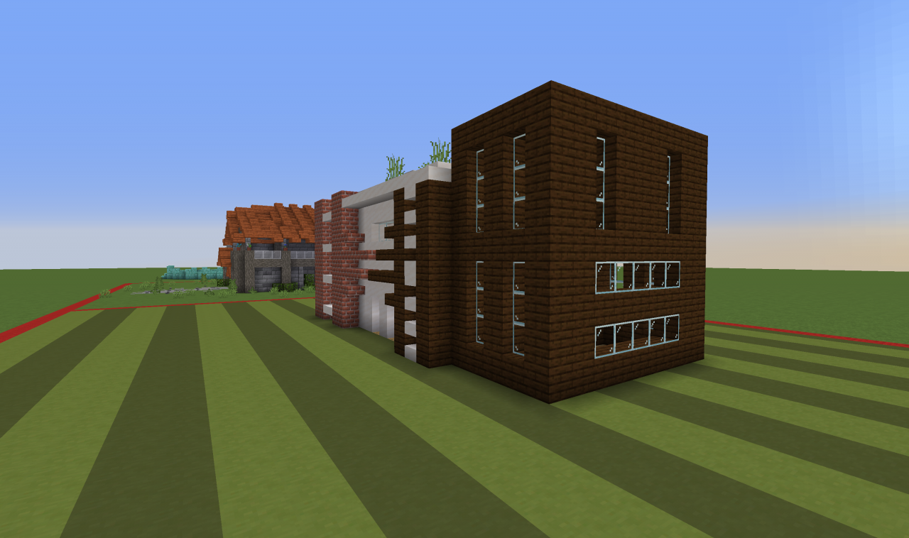 ugly modern house because im bad at building Minecraft Map