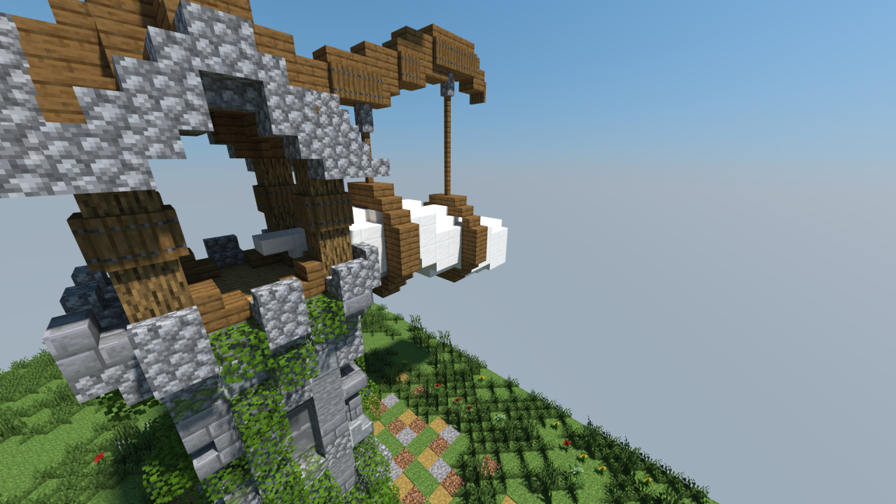 Tower with blowing horn (remake of old build) Minecraft Map