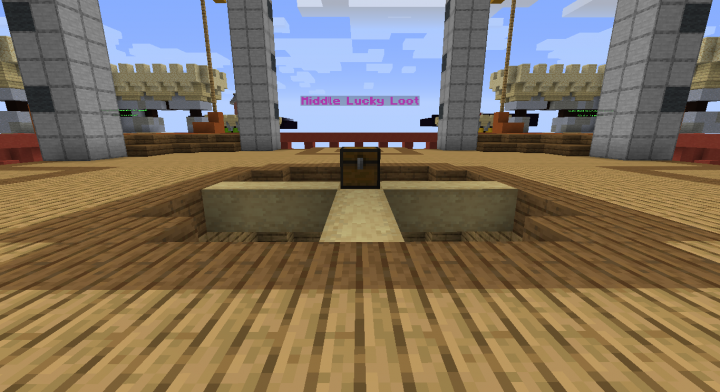 The middle loot chest will provide you items that is different every game! Play the game and see what's inside!