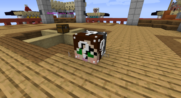 Your fate will be decided by this block. This can spawn rainbows and destruction, it depends on your luck. May the odds be in your favor.