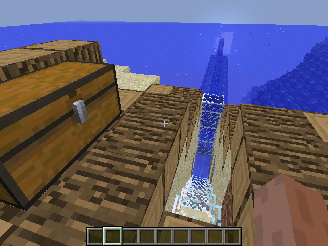 Underwater tunnel +starter house Minecraft Map