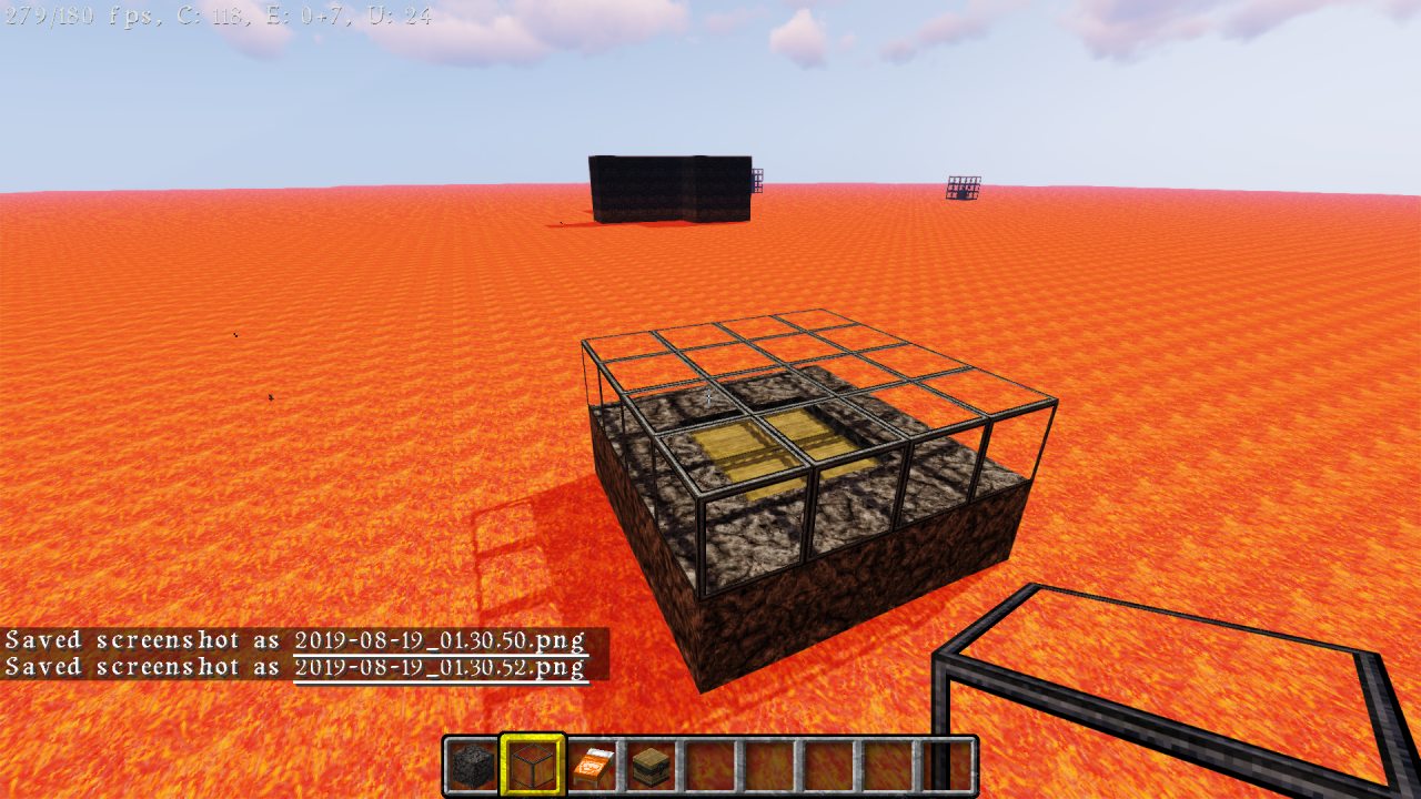 the floor is lava, skyblock style survival for beginners Minecraft Map