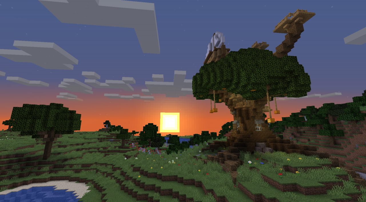 megatree treehouse Minecraft Map