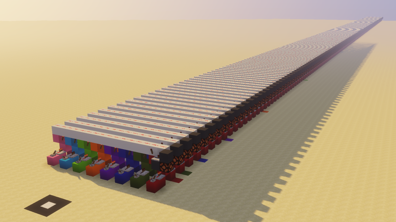 8 Bit Binary Address Decoder Minecraft Map